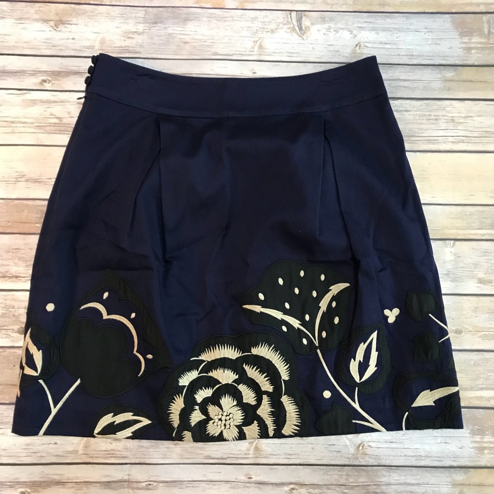 ANTHRO FLOREAT SUFI EMBROIDERED A-LINE SKIRT - Picture 4 of 6